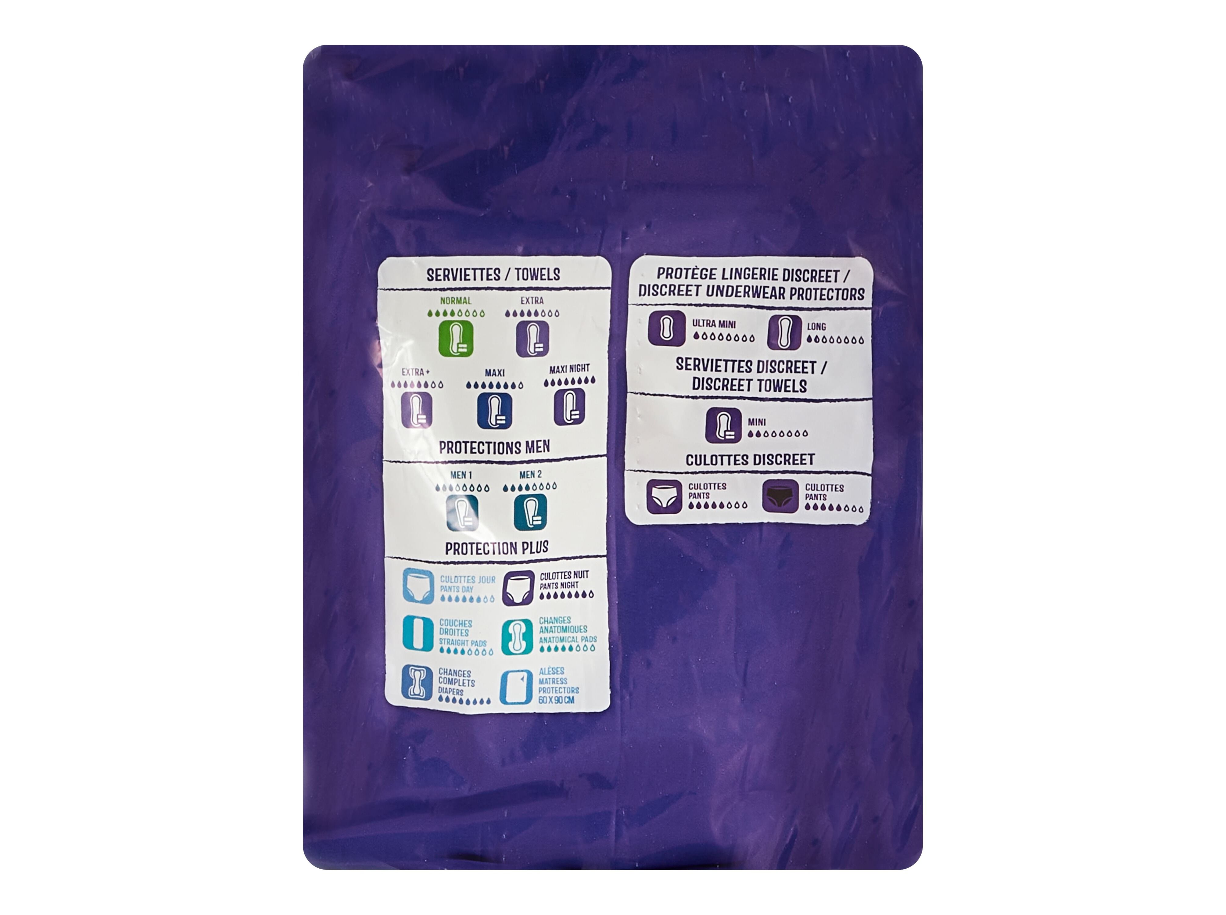 CUECAS INCONTIN&Ecirc;NCIA AUCHAN NOITE TAMANHO M&Eacute;DIO UNISSEXO 12UN image number 3