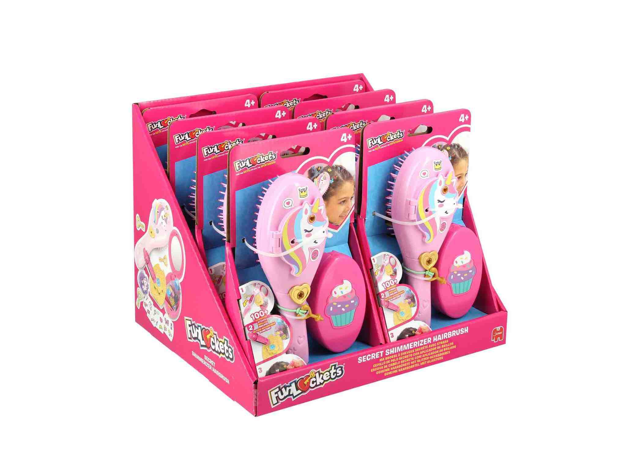 ESCOVA SECRETA COM BRILHOS PARA O CABELO FUNLOCKETS image number 6