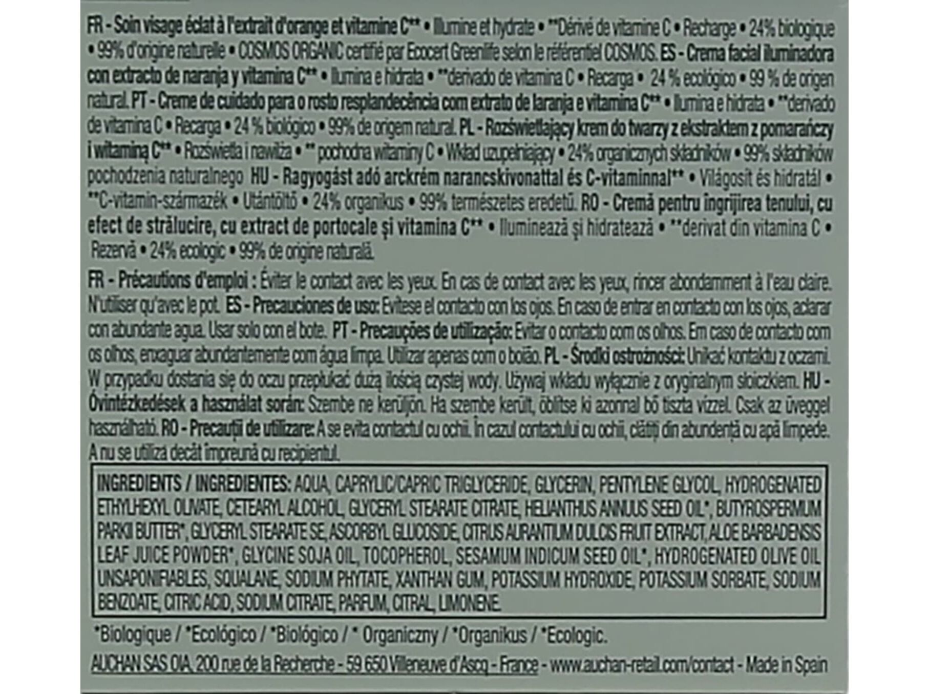 CREME DE ROSTO COSMIA BIO RECARGA GLOW VITAMINA C 50ML image number 2