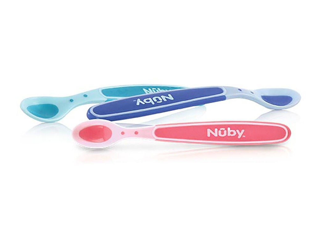 COLHERES TERMO-SENS&Iacute;VEIS NUBY +3 MESES PACK 3 UNIDADES