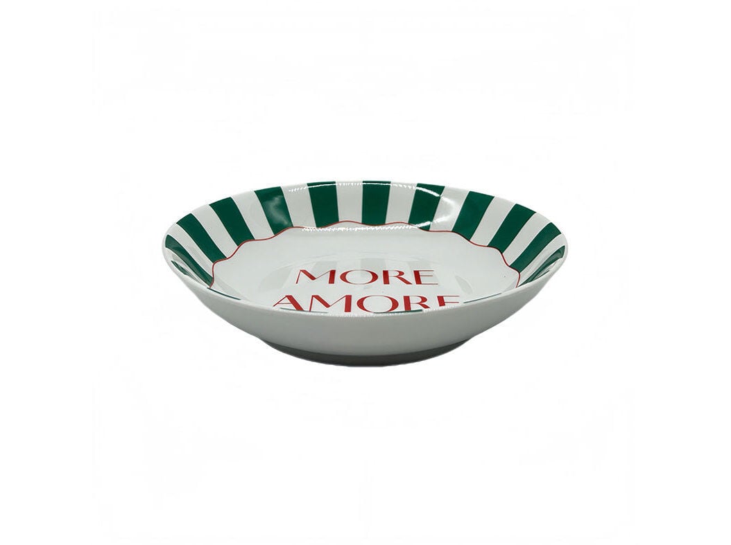 PRATO SOPA ACTUEL PORCELA RISCA VERDE 20CM