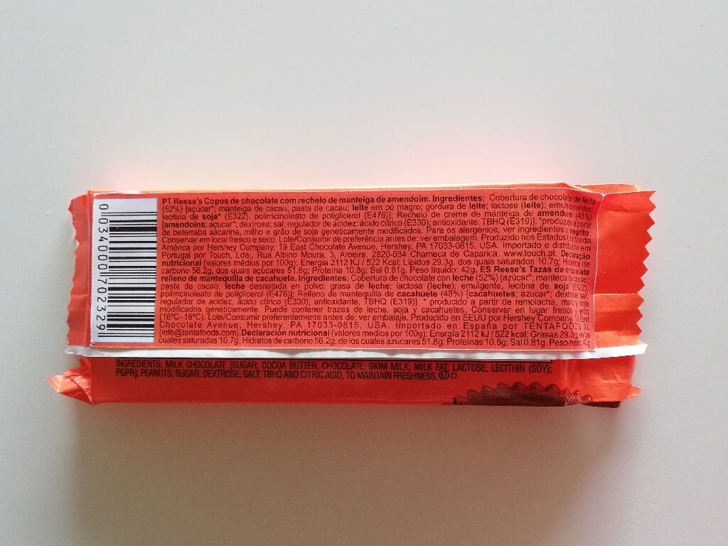 CHOCOLATE REESE'S MANTEIGA AMENDOIM 2 CUPS 42G image number 1