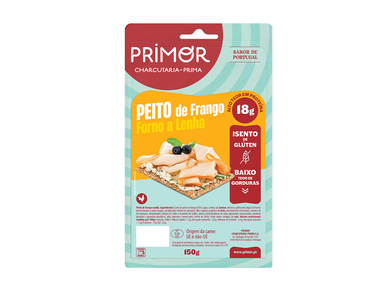 PEITO DE FRANGO PRIMOR FORNO A LENHA 150G image number 0