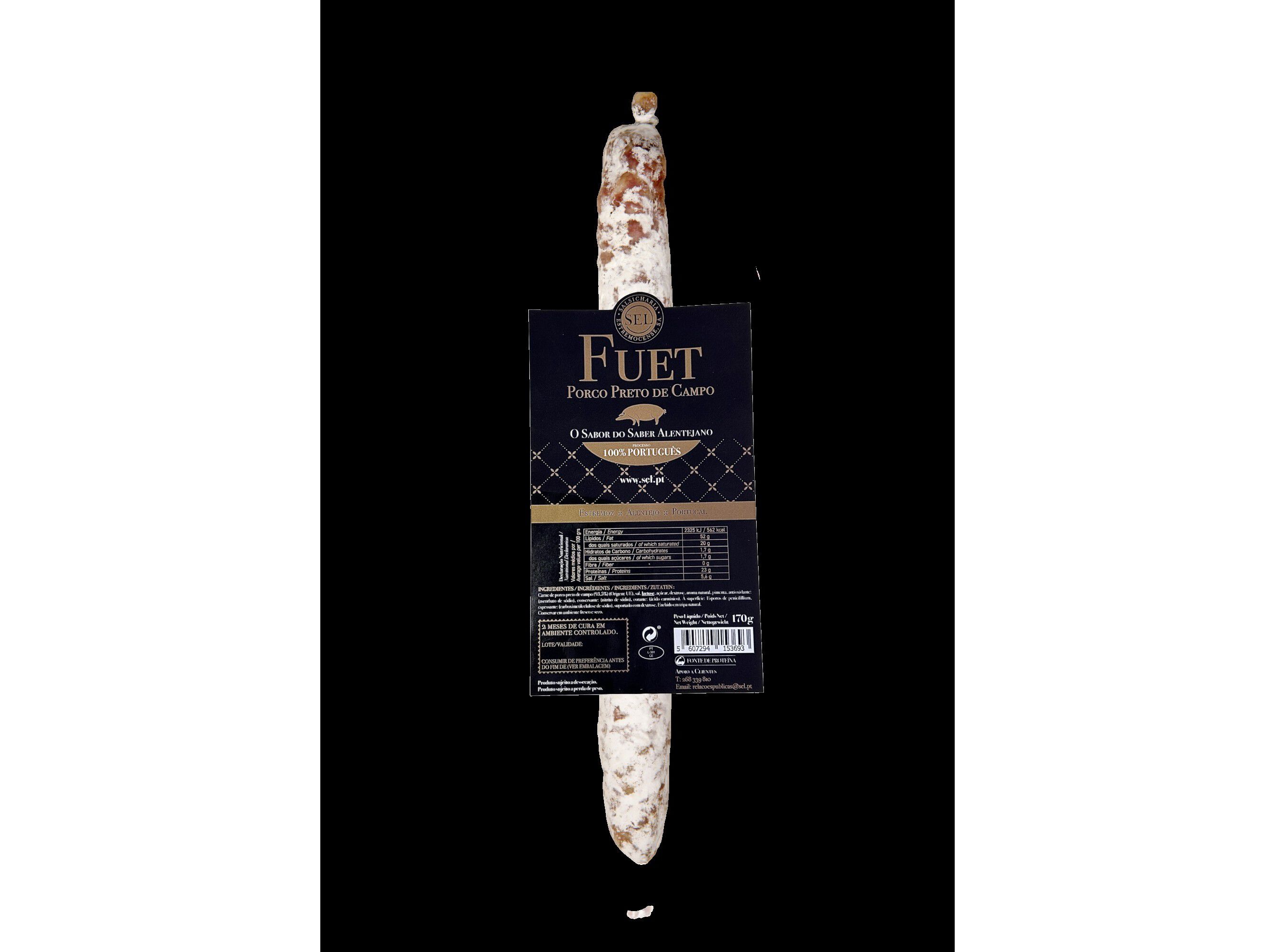 FUET SEL PORCO PRETO DO CAMPO 170G image number 1