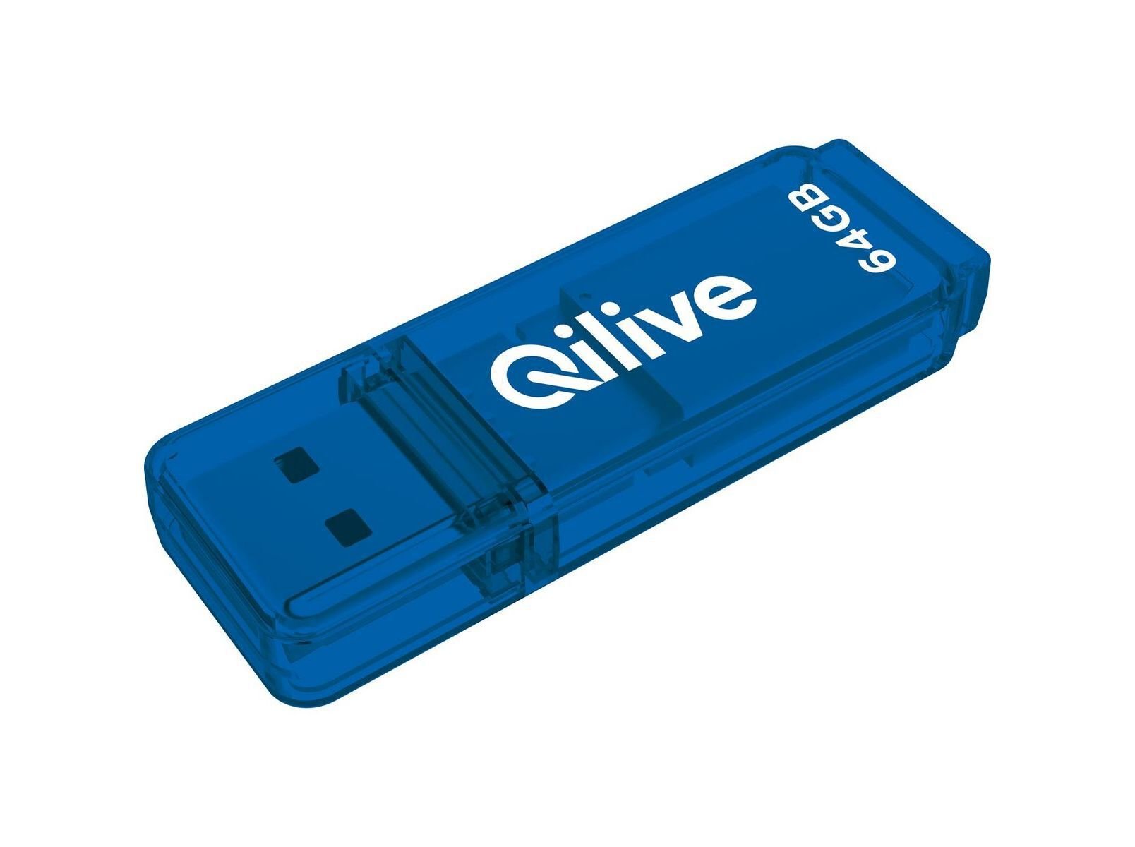 PEN USB QILIVE 64GB 3.0 AZUL image number 1
