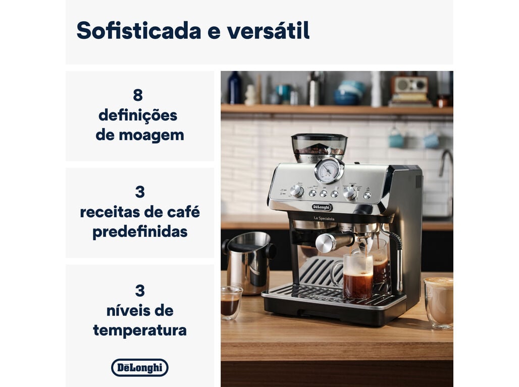 M&Aacute;QUINA DE CAF&Eacute; EXPRESSO MANUAL DELONGHI EC9155.MB LA SPECIALISTA ARTE image number 1