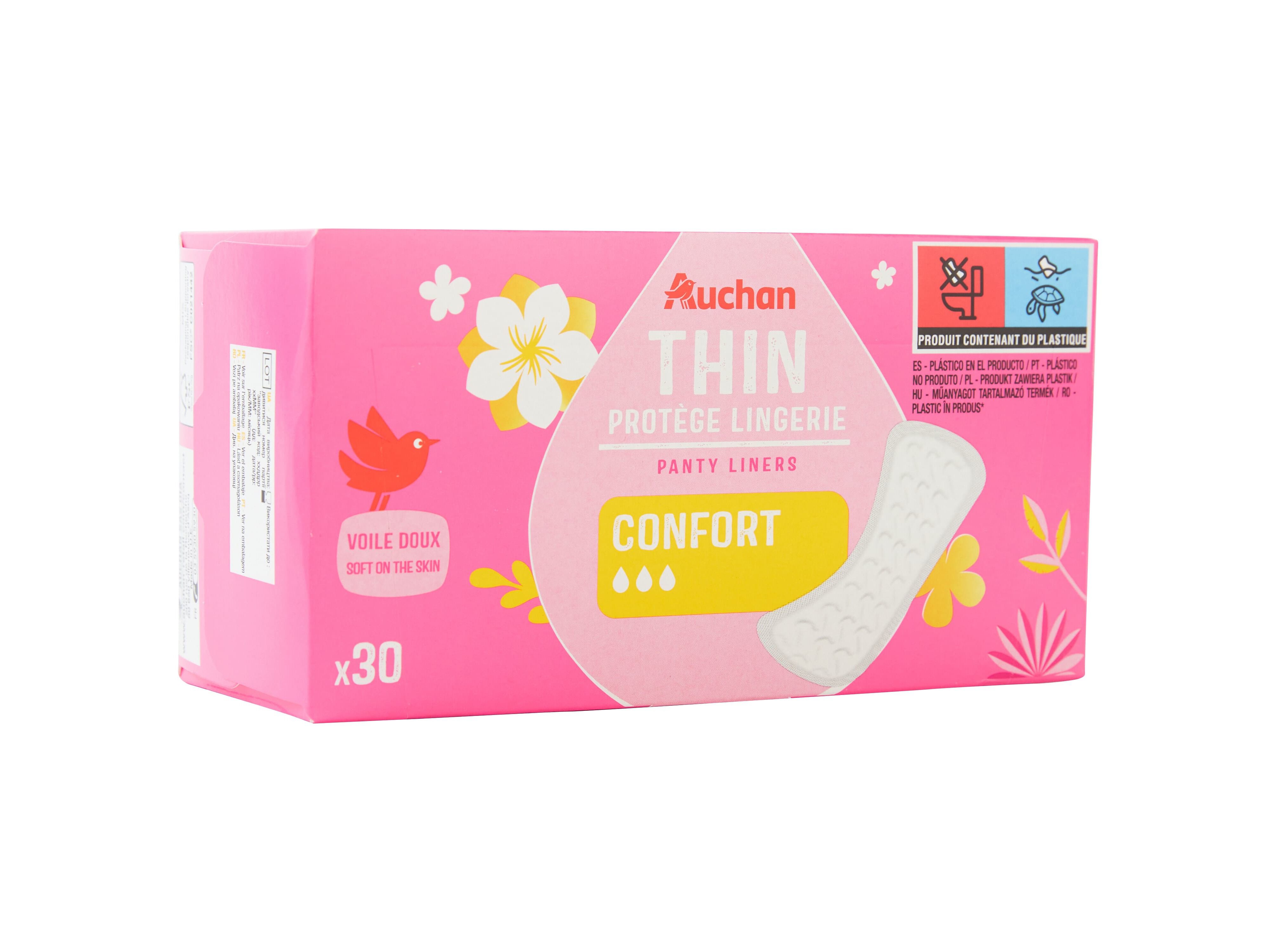 PENSOS DI&Aacute;RIOS AUCHAN FINOS NORMAL 30UN image number 1