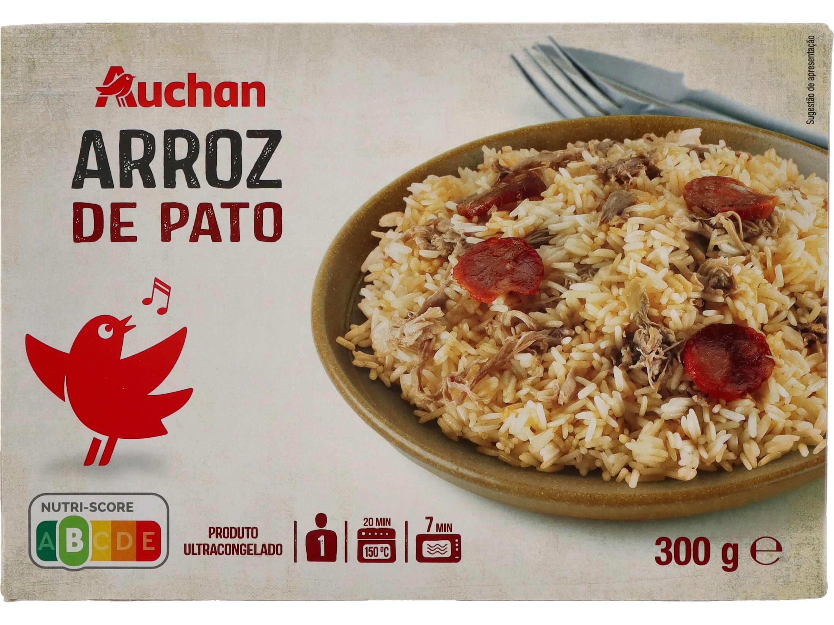ARROZ DE PATO AUCHAN ULTRACONGELADO 300G image number 0