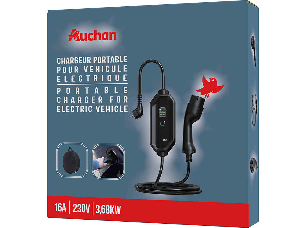CARREGADOR CARRO AUCHAN EL&Eacute;CTRICO 23 KW