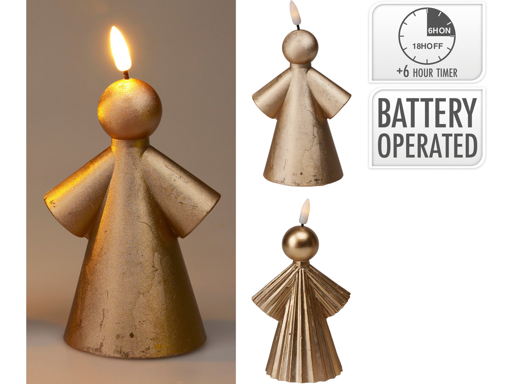 VELA LED ANJO 14CM MODELOS SORTIDOS image number 1