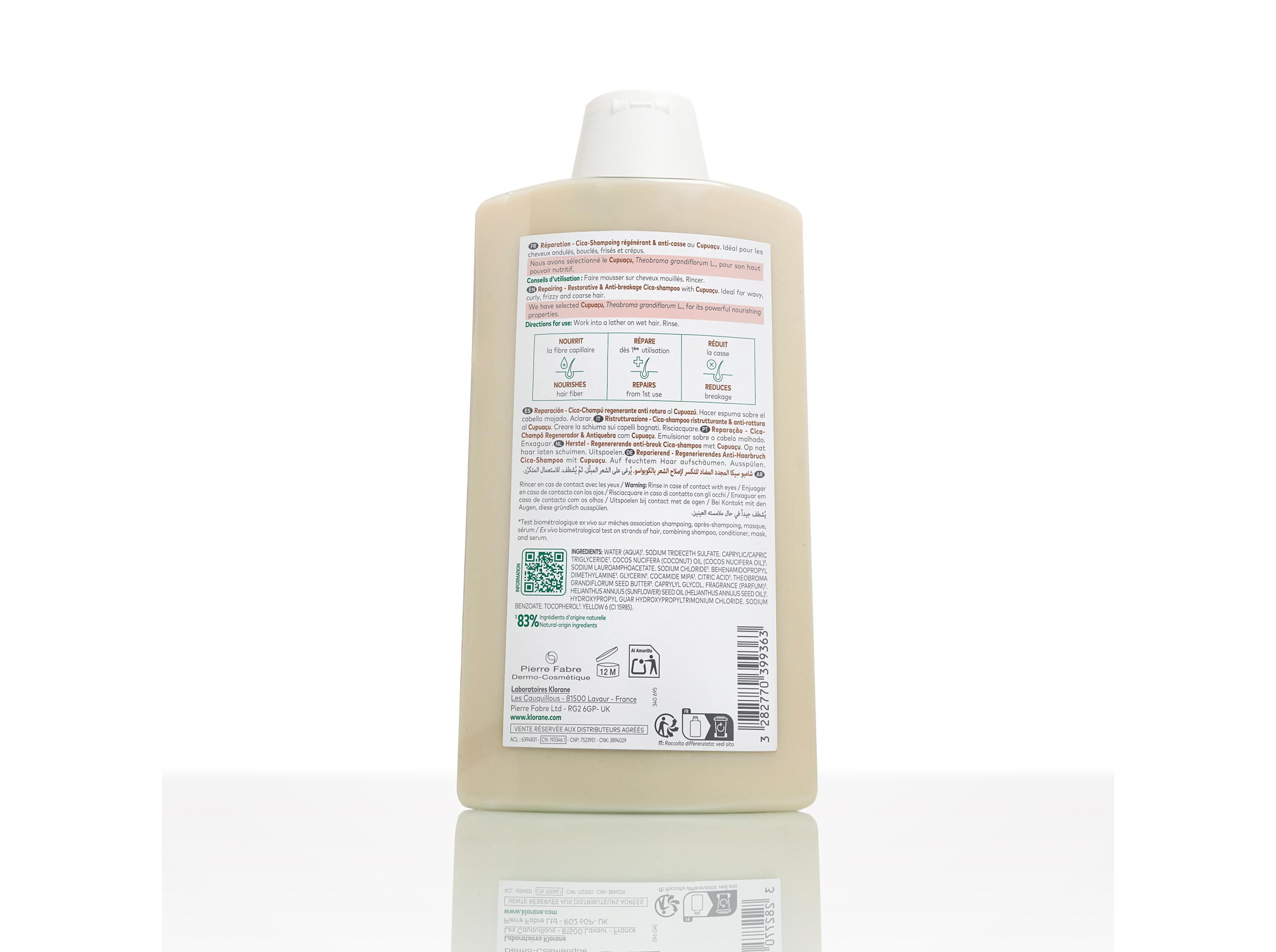 CHAMP&Ocirc; KLORANE CUPUA&Ccedil;U 400ML image number 1