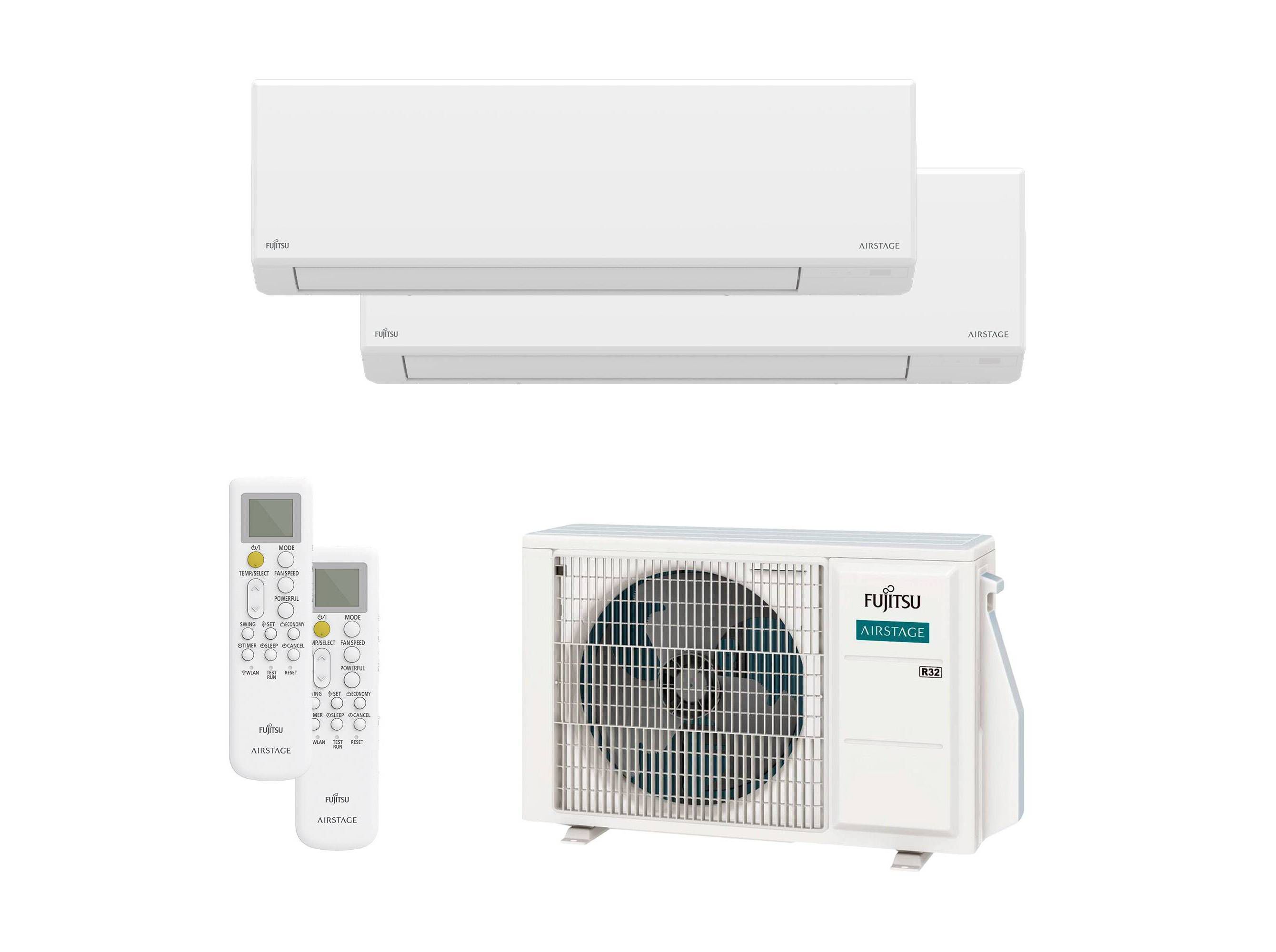 AR CONDICIONADO FIXO FUJITSU ASY2535U11MI-KL MULT 2X1 9K+12K