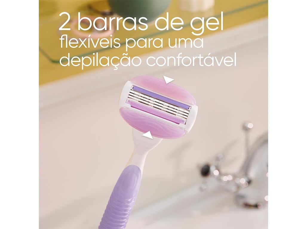 M&Aacute;QUINA DEPILAT&Oacute;RIA COMFORTGLIDE BREEZE COM 4 RECARGAS VENUS image number 3