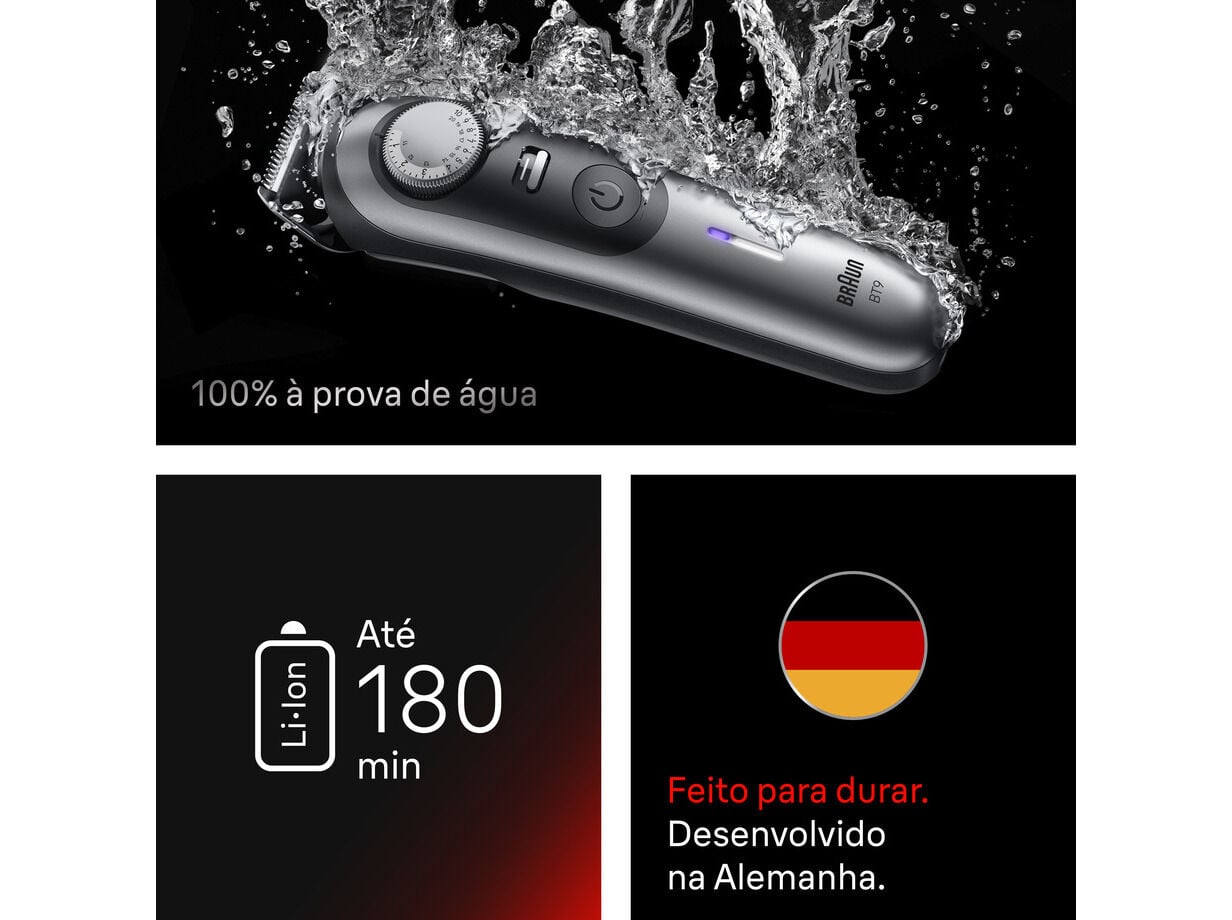 APARADOR DE BARBA BRAUN BT9520 F1 image number 5