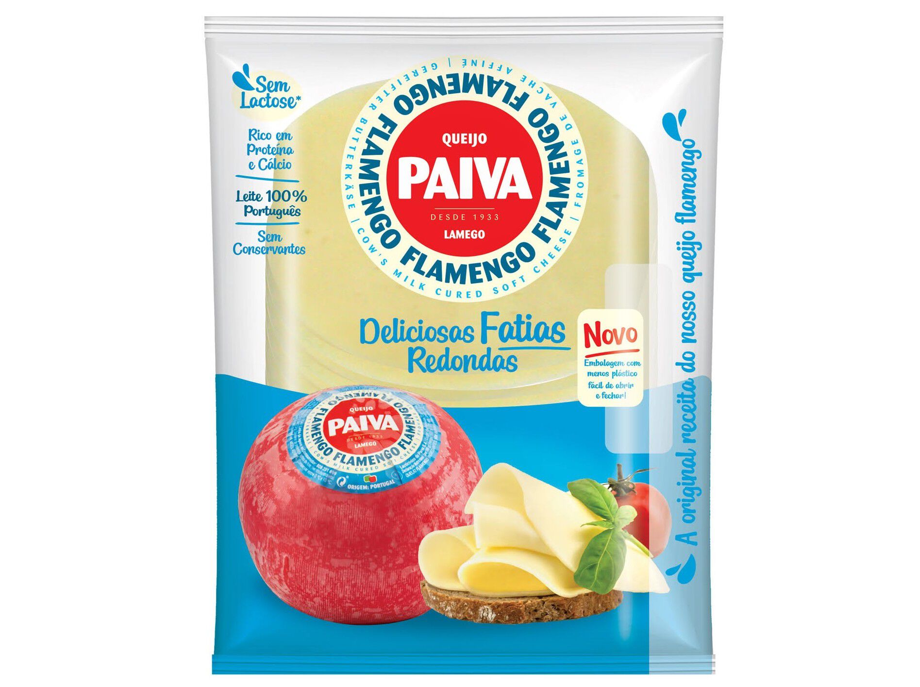 QUEIJO PAIVA FLAMENGO FATIAS REDONDAS 180G image number 0