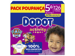 Fraldas Dodot Activity Extra Box T5 126 un
