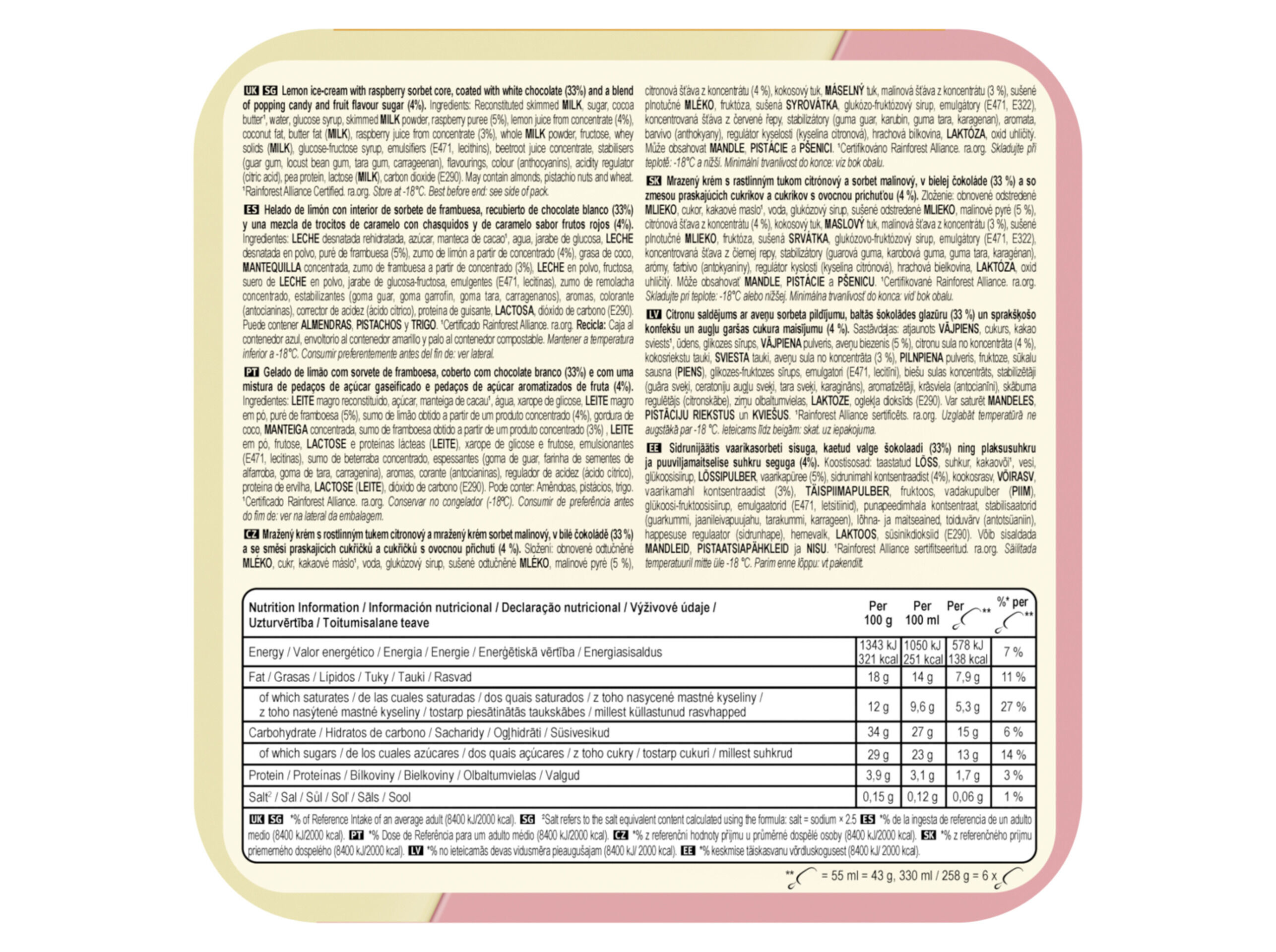 GELADO MAGNUM MINI EUPHORIA 6X55ML image number 2