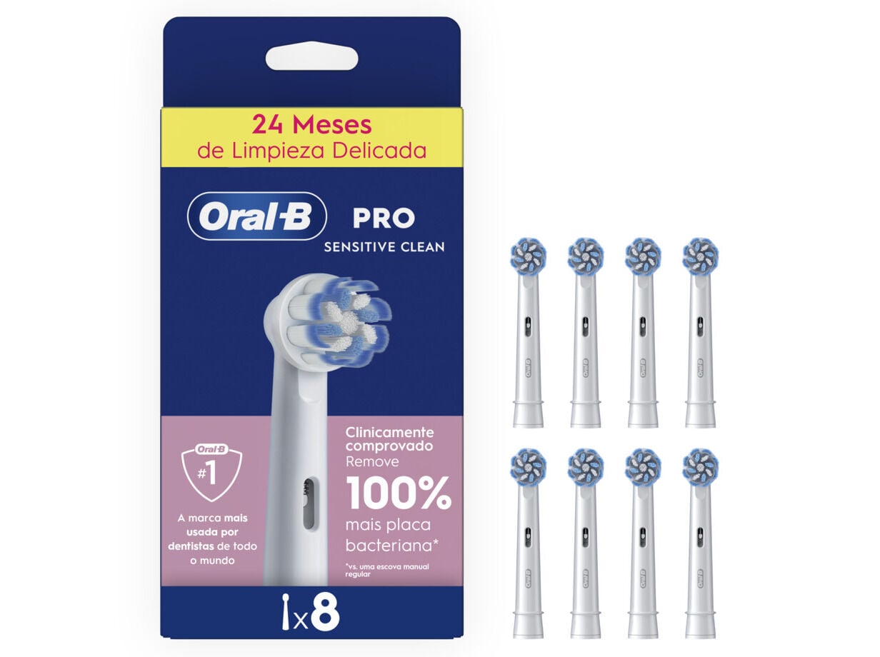 RECARGA PRO ORAL-B SENSITIVE WHITE 8UN image number 0