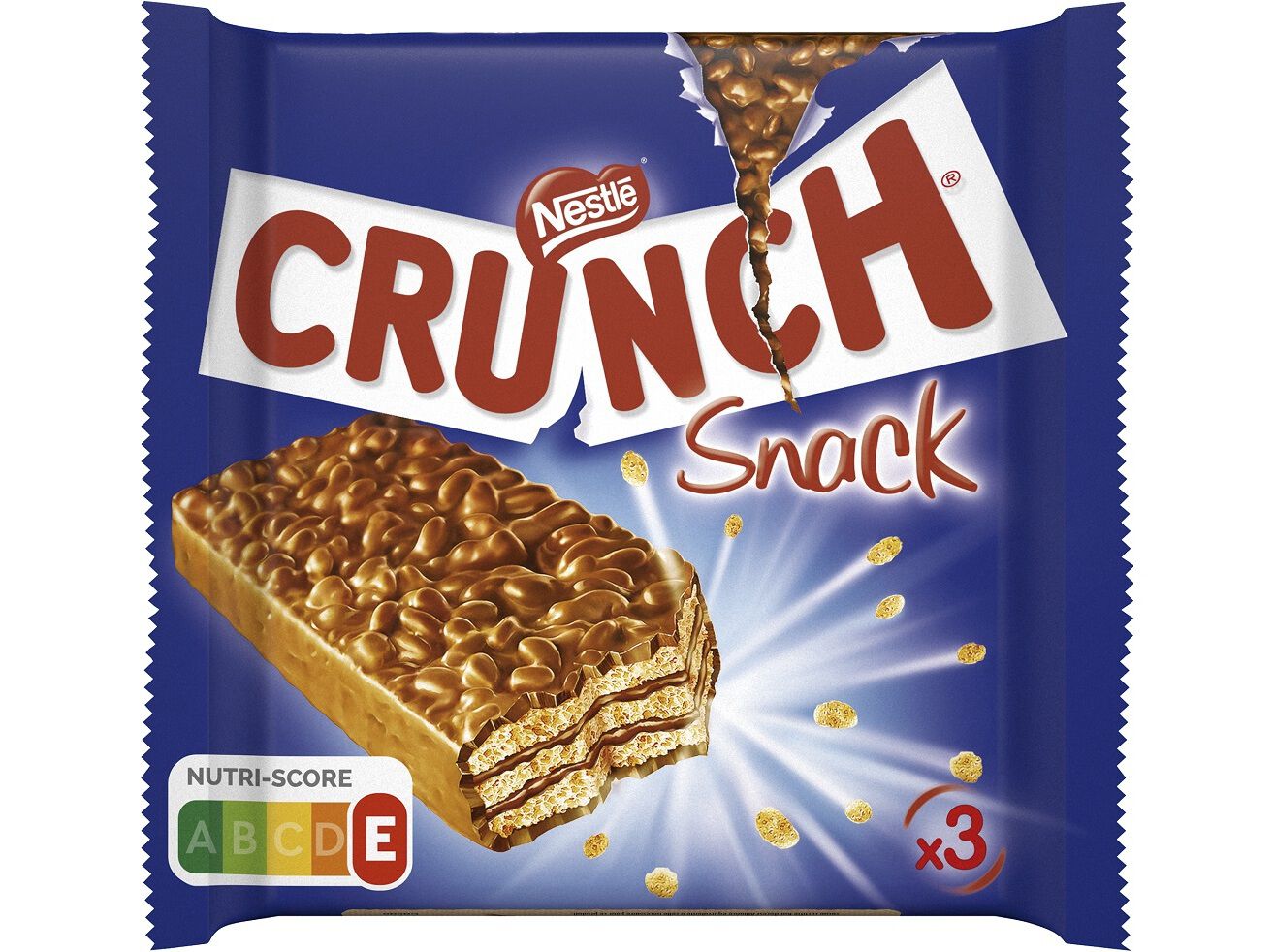 CHOCOLATE CRUNCH SNACK WAFER MULTIPACK 3X30G image number 0