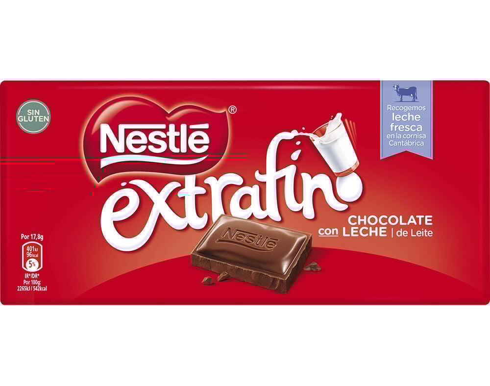TABLETE NESTL&Eacute; EXTRAFINO CHOCOLATE DE LEITE 125G