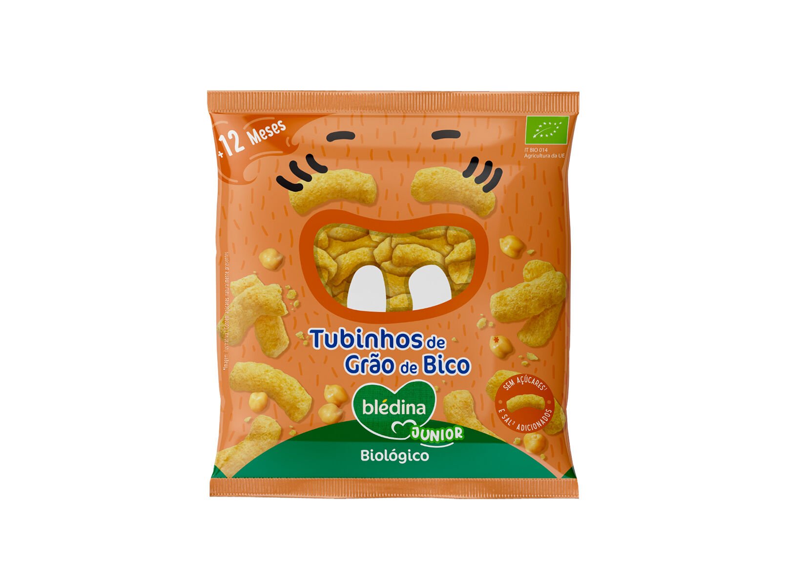 SNACK BLEDINA BIO TUBINHOS DE GR&Atilde;O DE BICO 20G image number 0