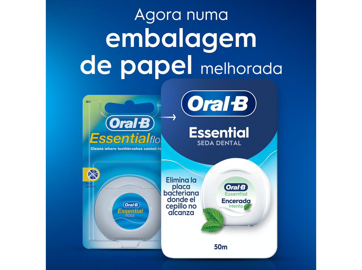FIO DENT&Aacute;RIO ORAL B ESSENTIAL 50 MTS image number 5
