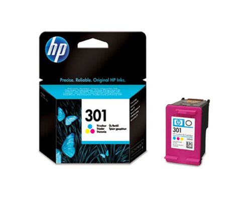 TINTEIRO HP 301 TRI-COLOR CH562EE#ABE image number 0