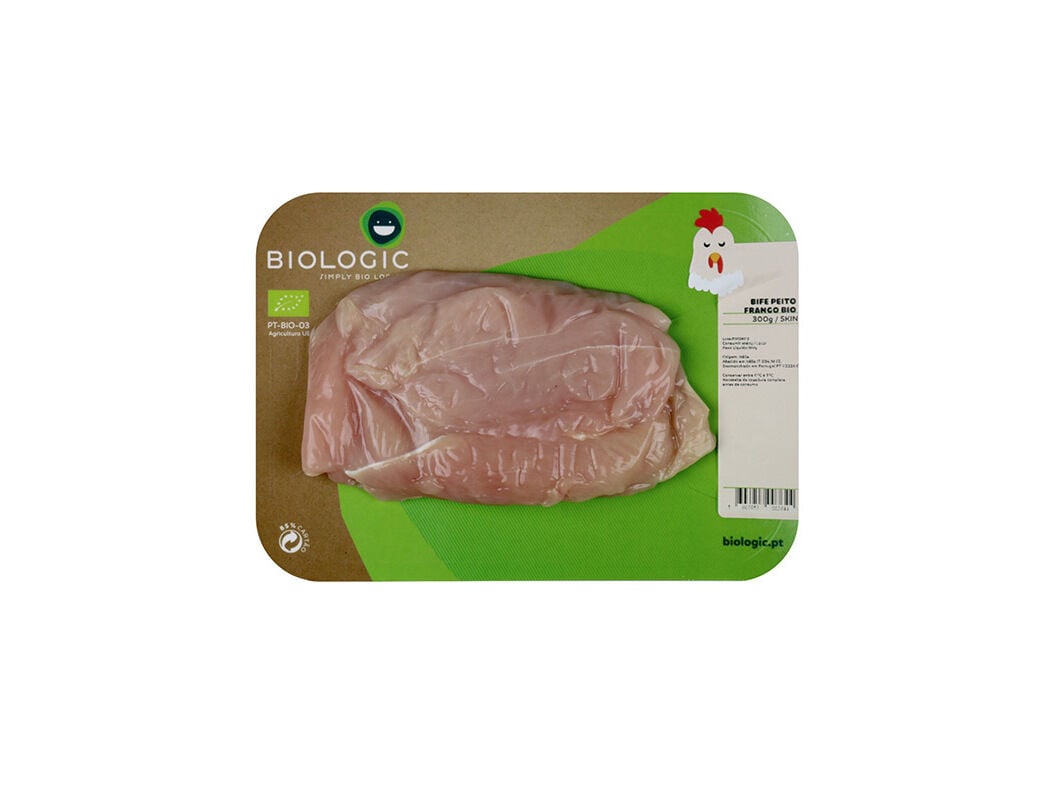 BIFE PEITO DE FRANGO BIOLOGIC BIO 300 G