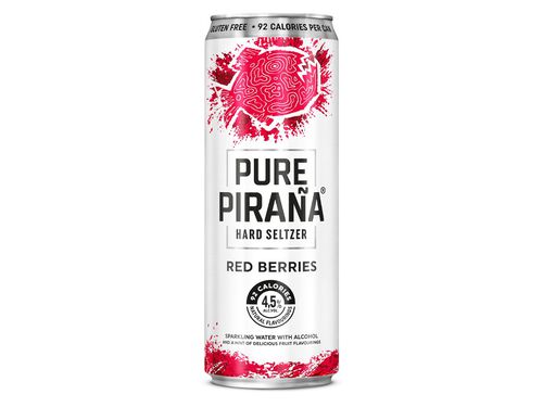 HARD SELTZER PURE PIRAÑA RED BERRIES LATA 0.33L image number 1