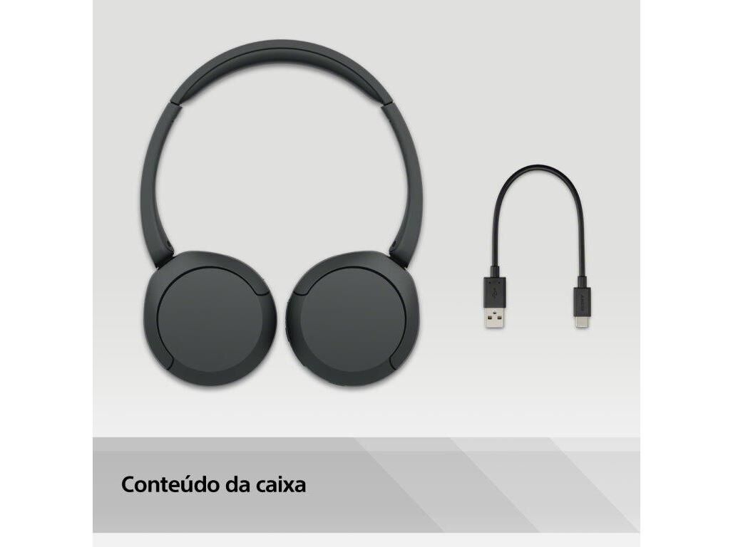 AUSCULTADORES SEM FIO SONY WHCH520B PRETO image number 8