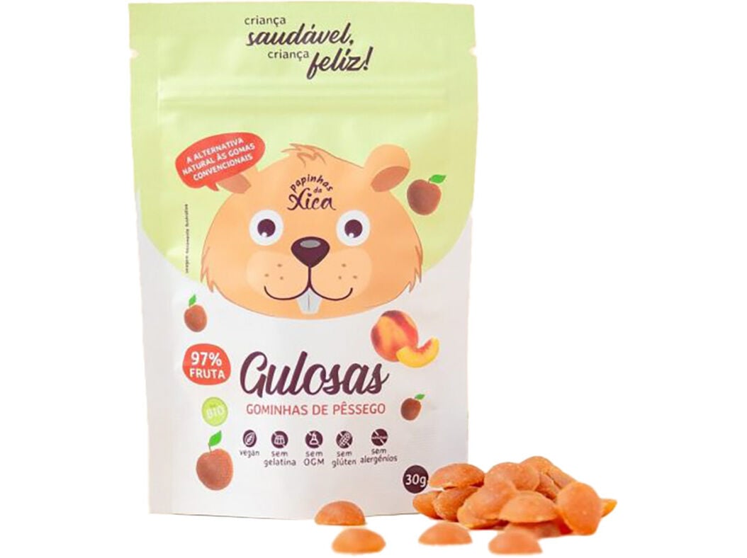 GOMAS PAPINHAS DA XICA PESSEGO BIO 30G image number 0