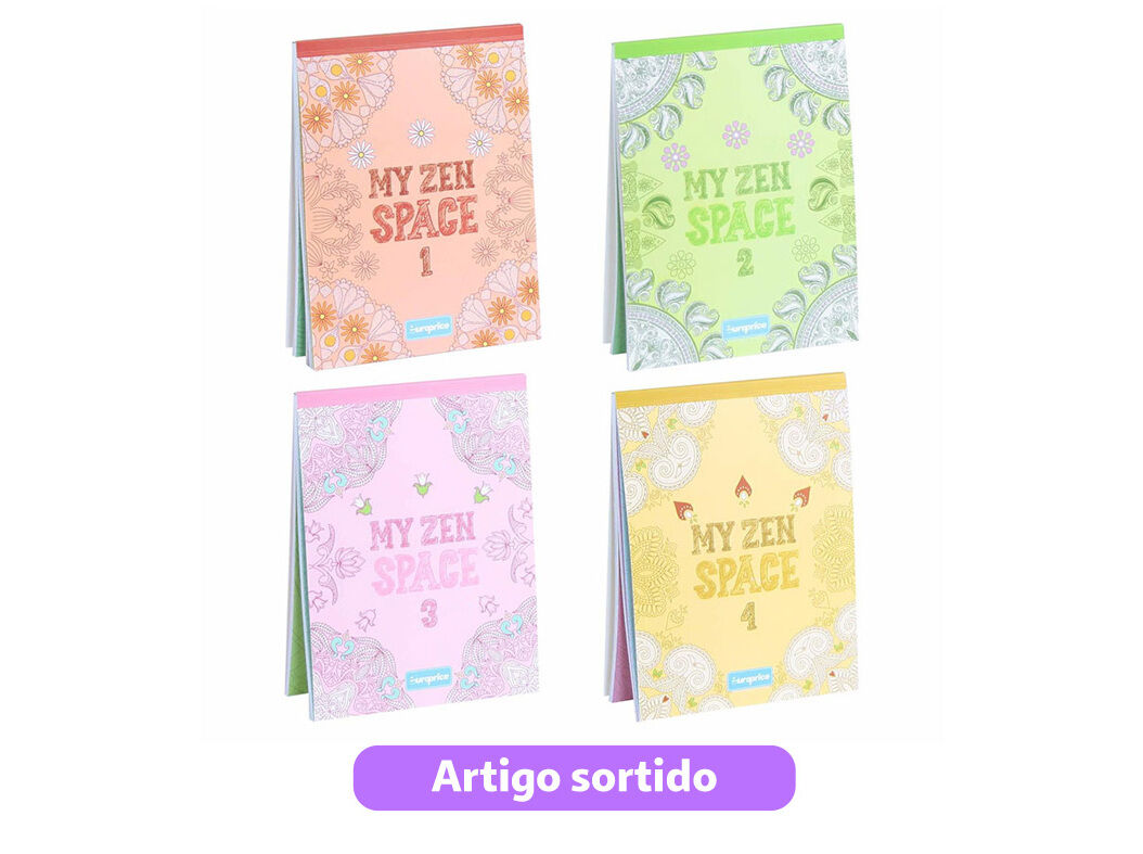 LIVRO MY ZEN SPACE PARA COLORIR - MODELOS SORTIDOS image number 0