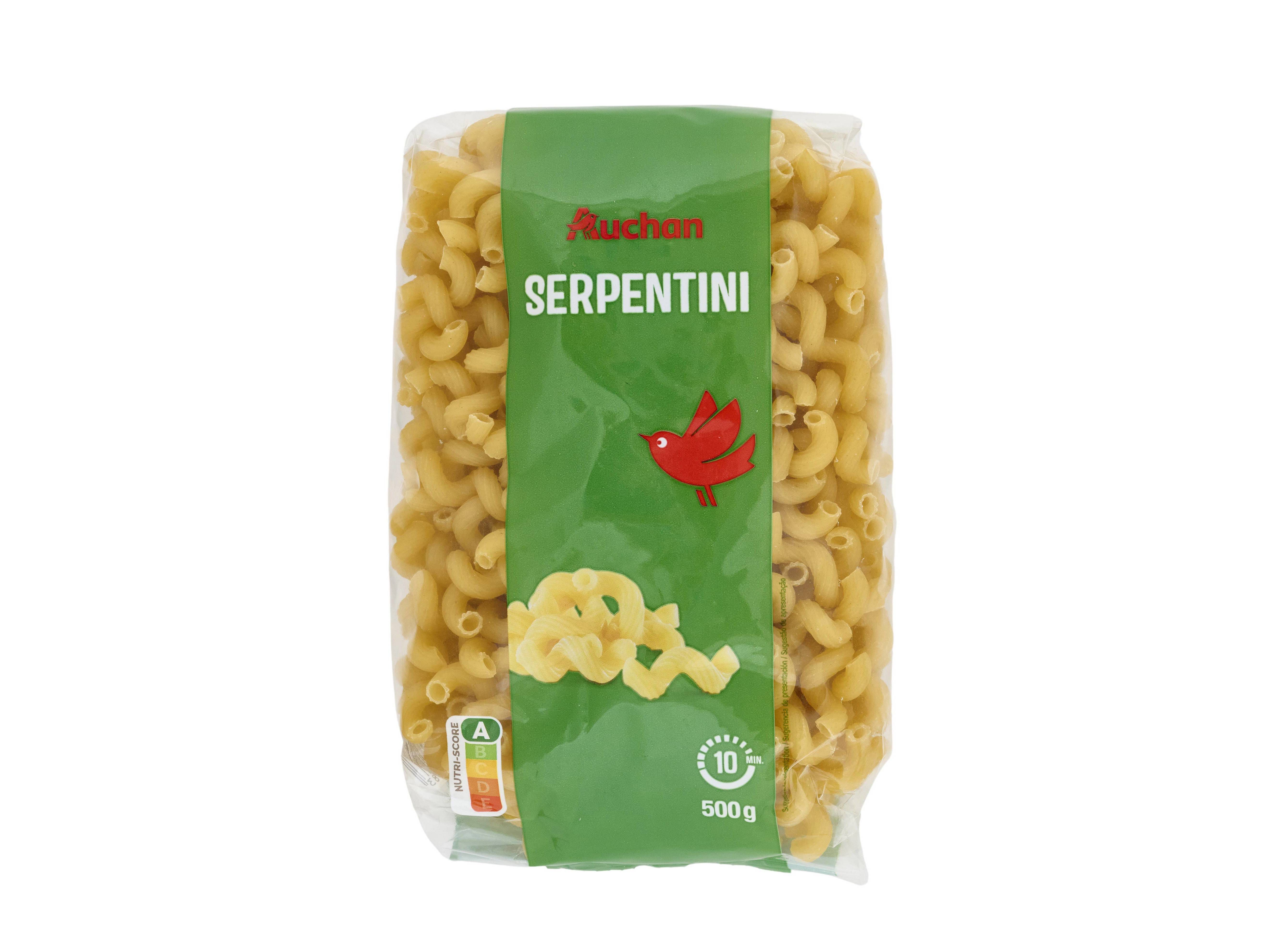 MASSA SERPENTI AUCHAN 500G