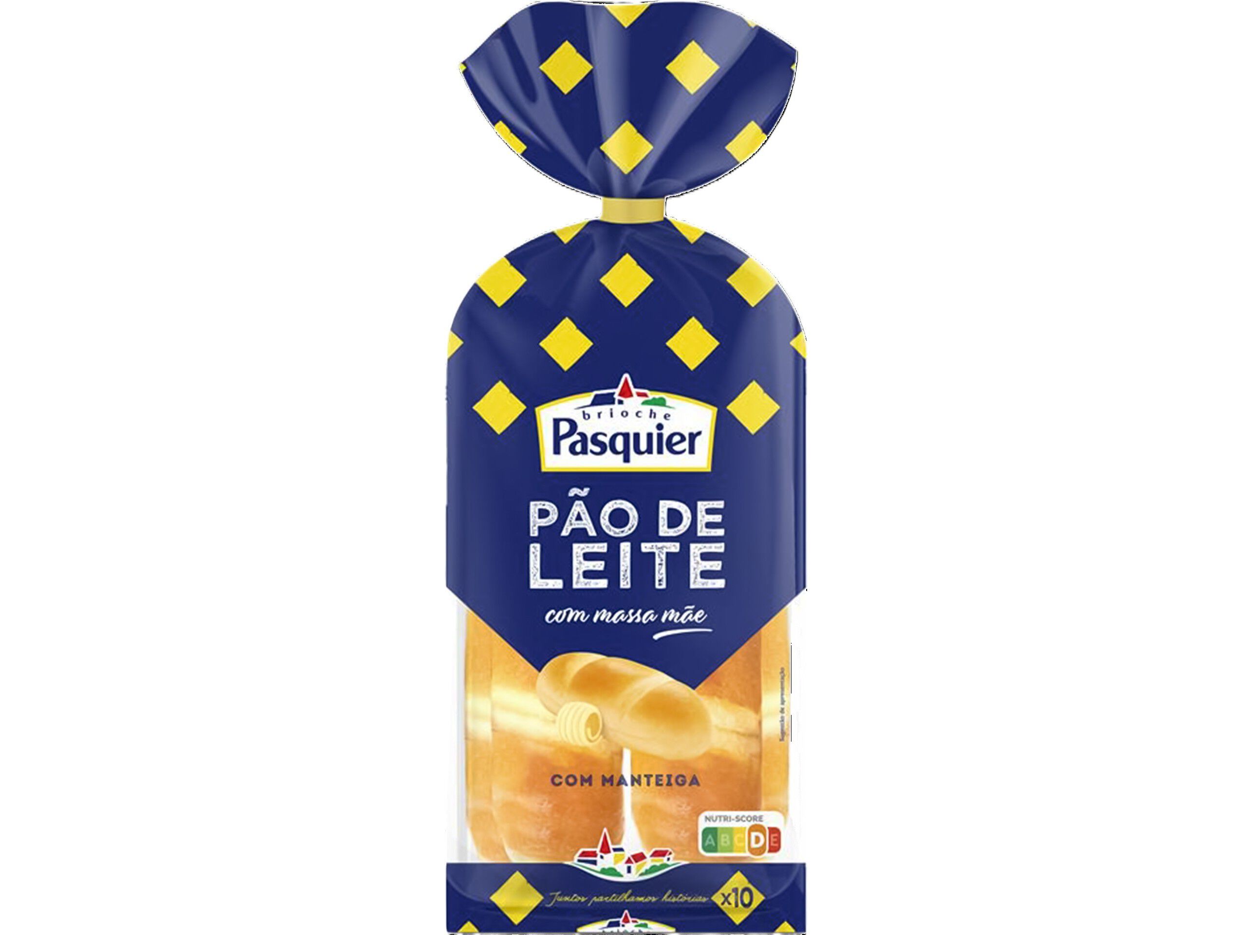 PAO DE LEITE BRIOCHE PASQUIER 10 UN 350 G