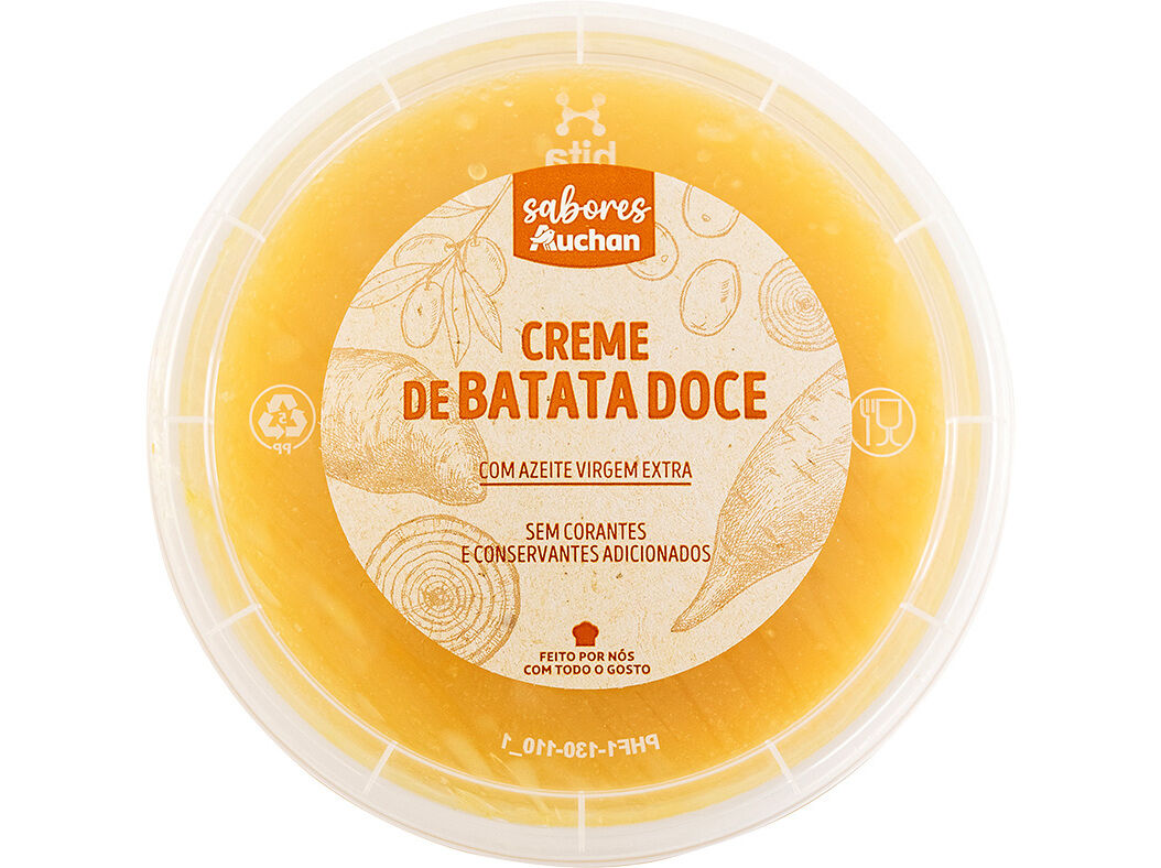 CREME DE BATATA DOCE SABORES AUCHAN 900 G image number 1