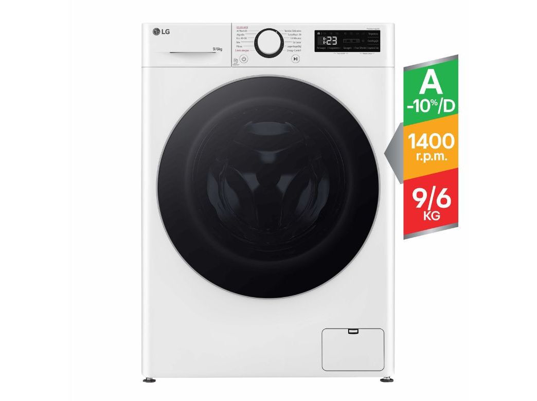 M&Aacute;QUINA DE LAVAR E SECAR ROUPA LG F4DR509S1W (9/6KG D BRANCO)