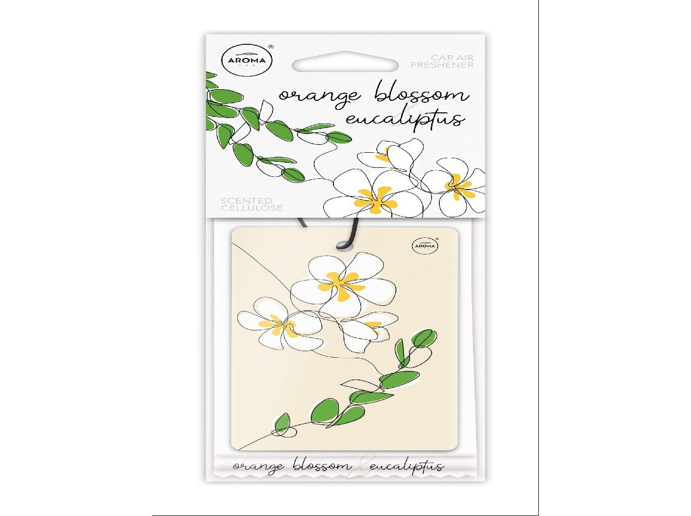 AMBIENTADOR AUTO AROMA CAR LARANJA EUCALIPTO