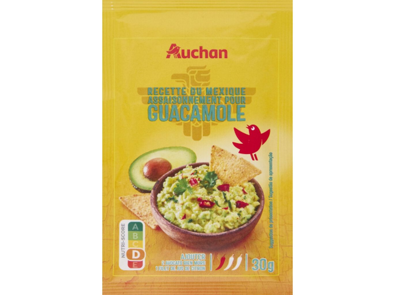 TEMPERO AUCHAN PARA GUACAMOLE 30 G