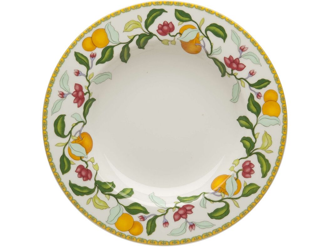 PRATO DE SOPA ALGARVE VISTA ALEGRE DECORADO PORCELANA &Oslash;23.4CM