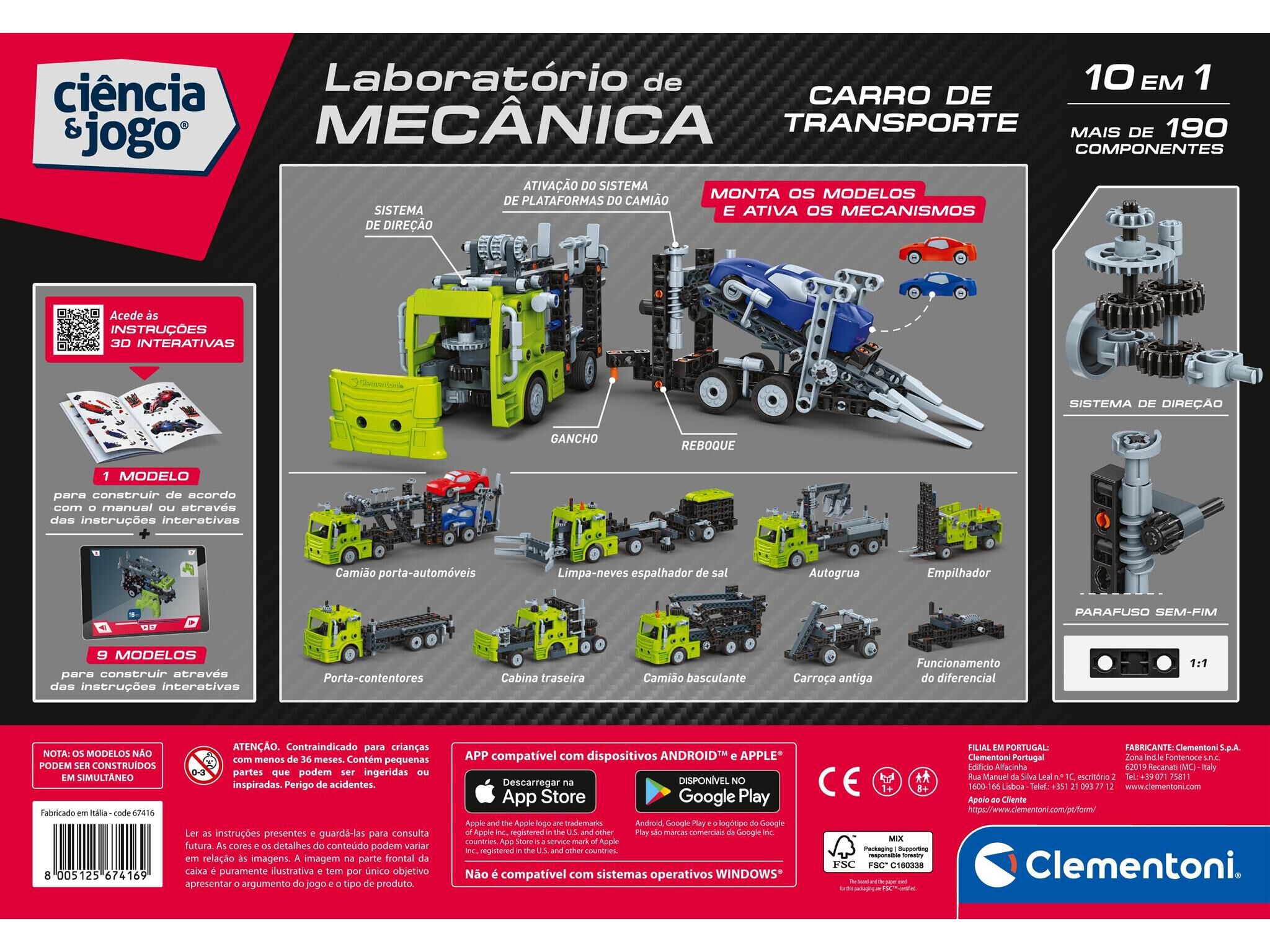 LABORAT&Oacute;RIO MEC&Acirc;NICA CLEMENTONI CARRO DE TRANSPORTE image number 5