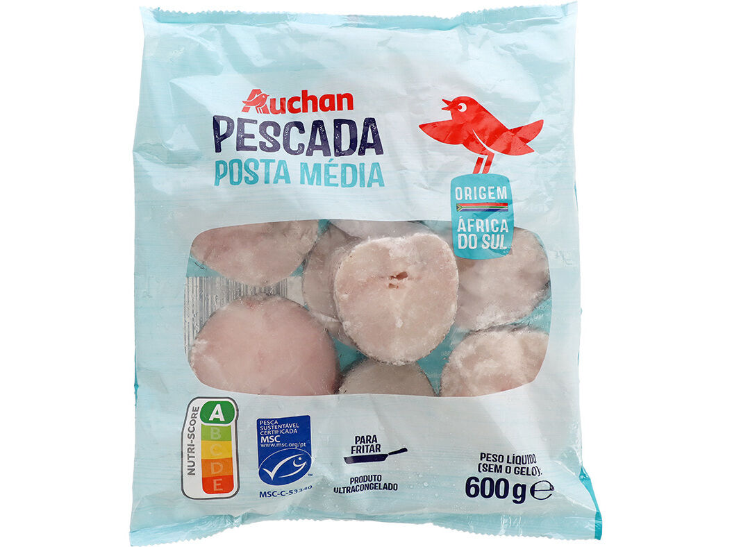 POSTA DE PESCADA AUCHAN MSC N&ordm;3 PARA FRITAR 600G