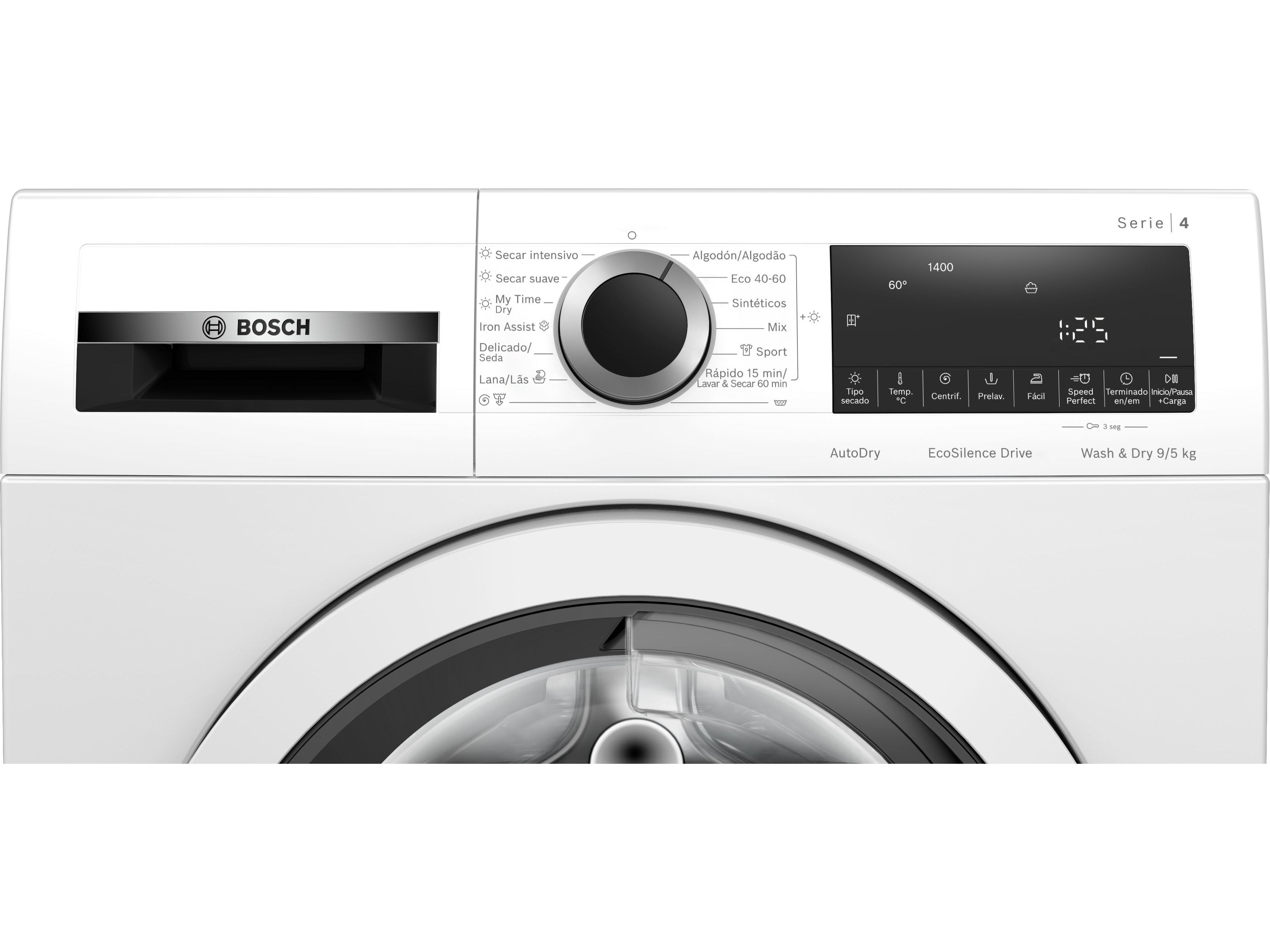 M&Aacute;QUINA DE LAVAR E SECAR ROUPA BOSCH WNA13401ES (9/5KG E BRANCO) image number 1