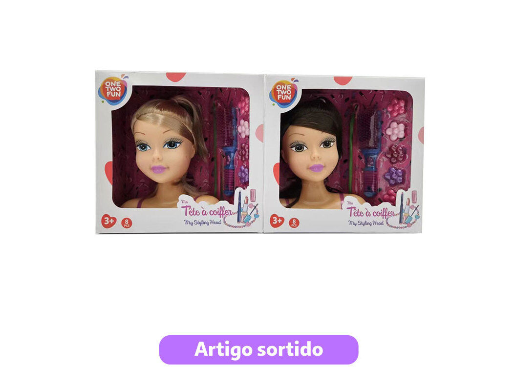 BUSTO DE BONECA ONE TWO FUN 18CM MODELOS SORTIDOS