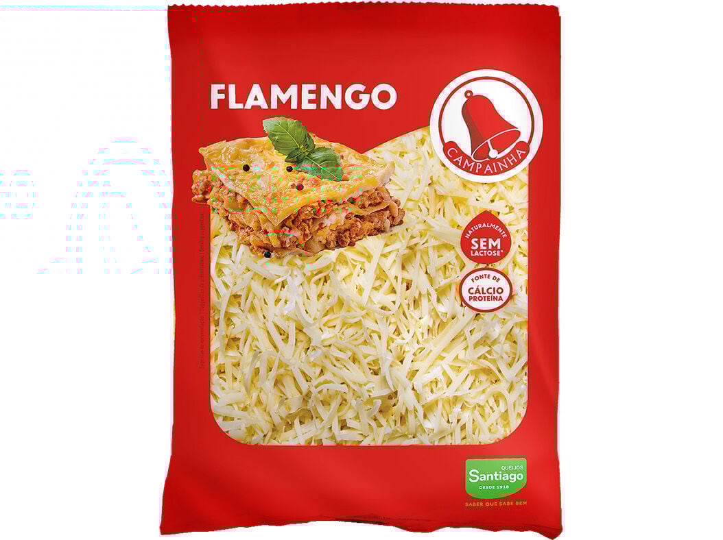 QUEIJO CAMPAINHA FLAMENGO RALADO 150G