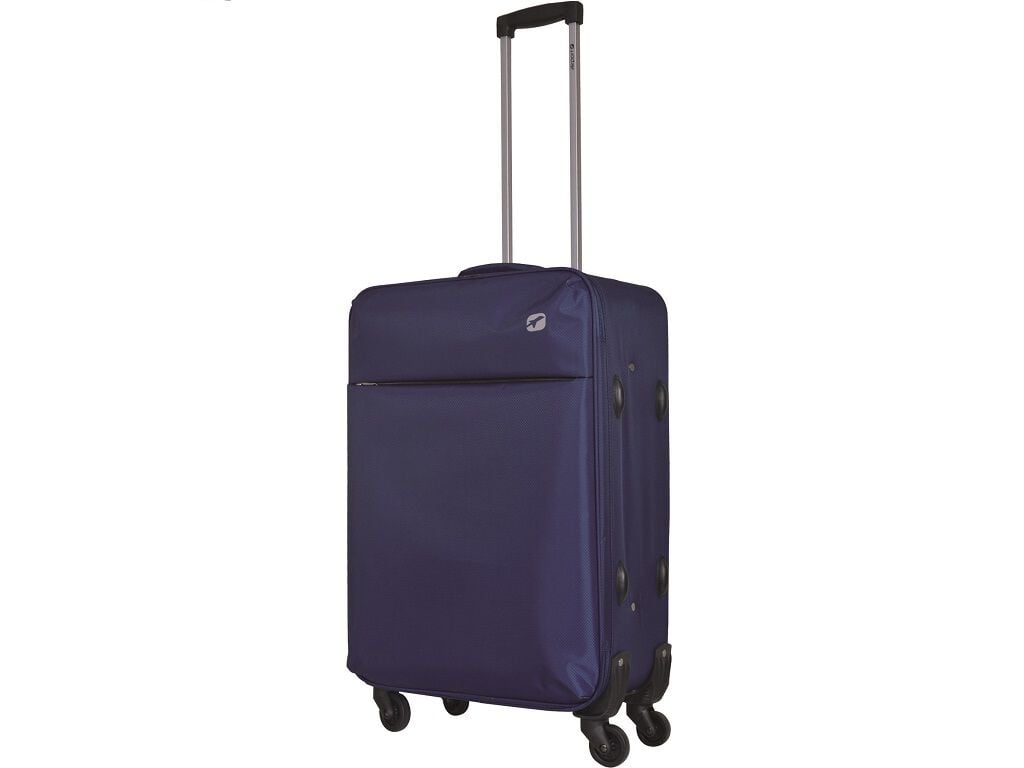 MALA DE VIAGEM M&Eacute;DIA FLEX&Iacute;VEL AIRPORT AZUL 4 RODAS 65CM