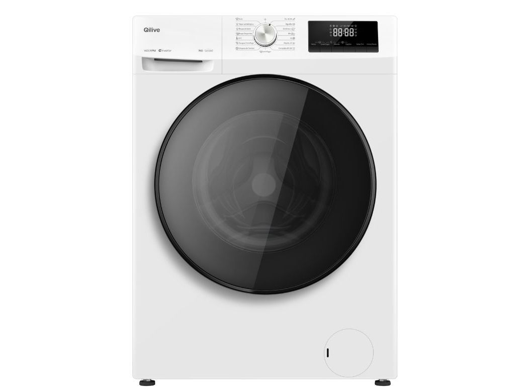 M&Aacute;QUINA DE LAVAR ROUPA QILIVE Q.6560 VAPOR - BRANCA A 7 KG