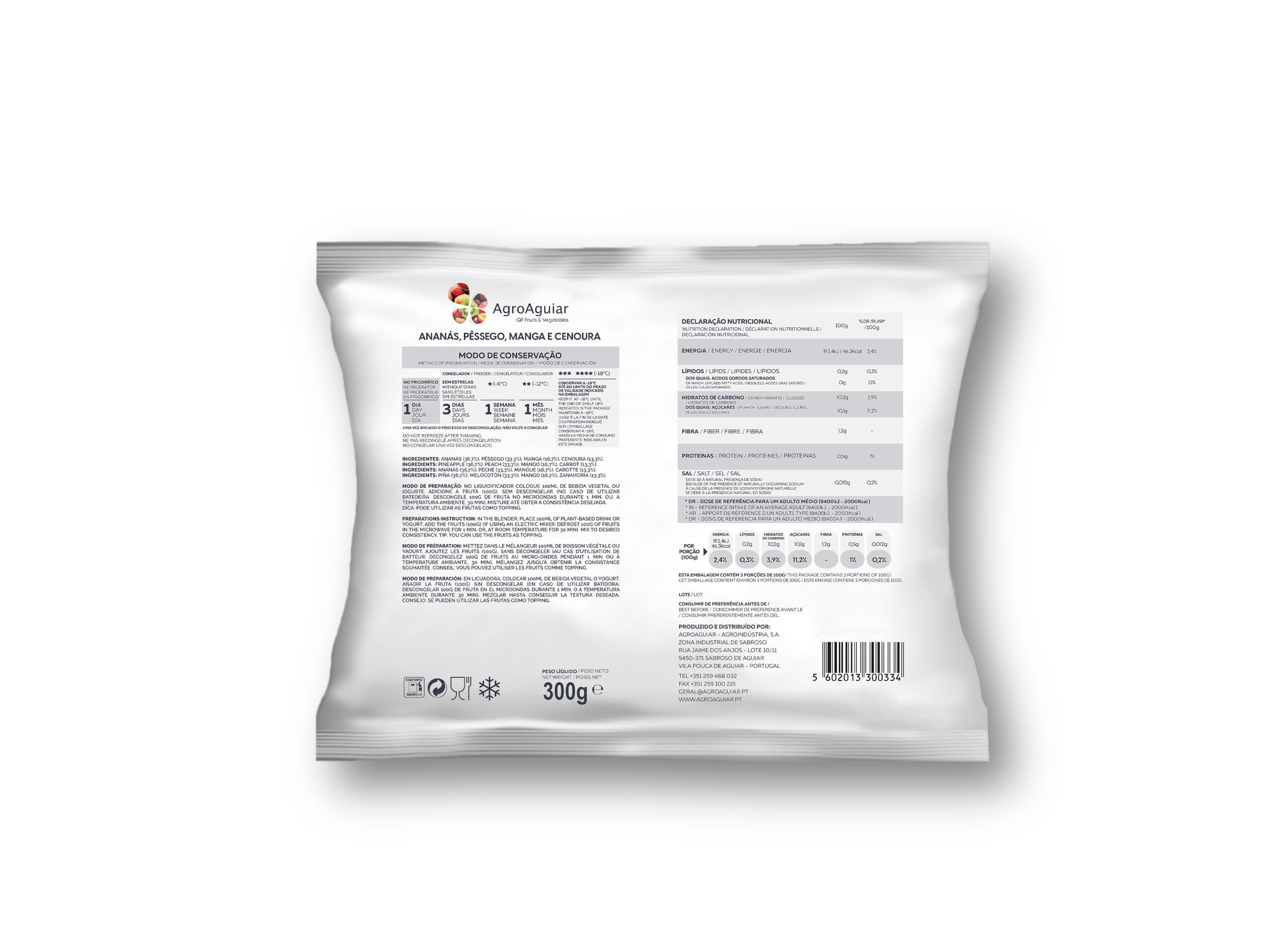 MIX FRUTAS AGROAGUIAR FRT. TROPICAIS/CENOURA 300G image number 1