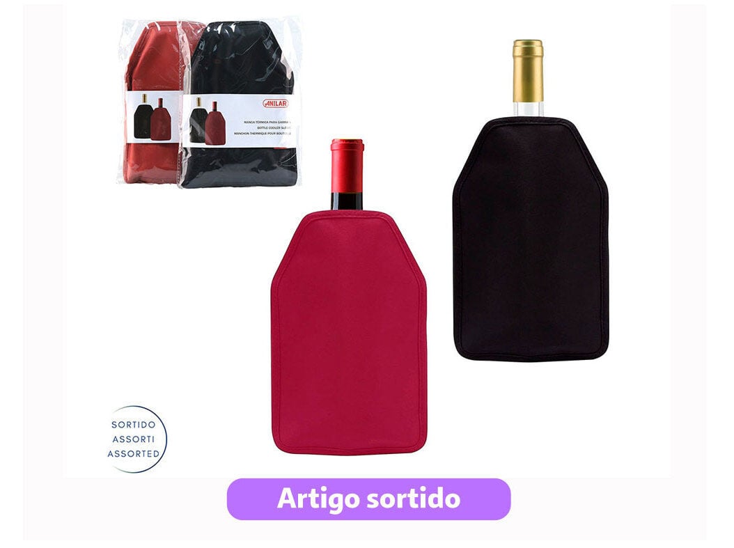 MANGA REFRIGERADORA ANILAR PARA GARRAFA CORES SORTIDAS