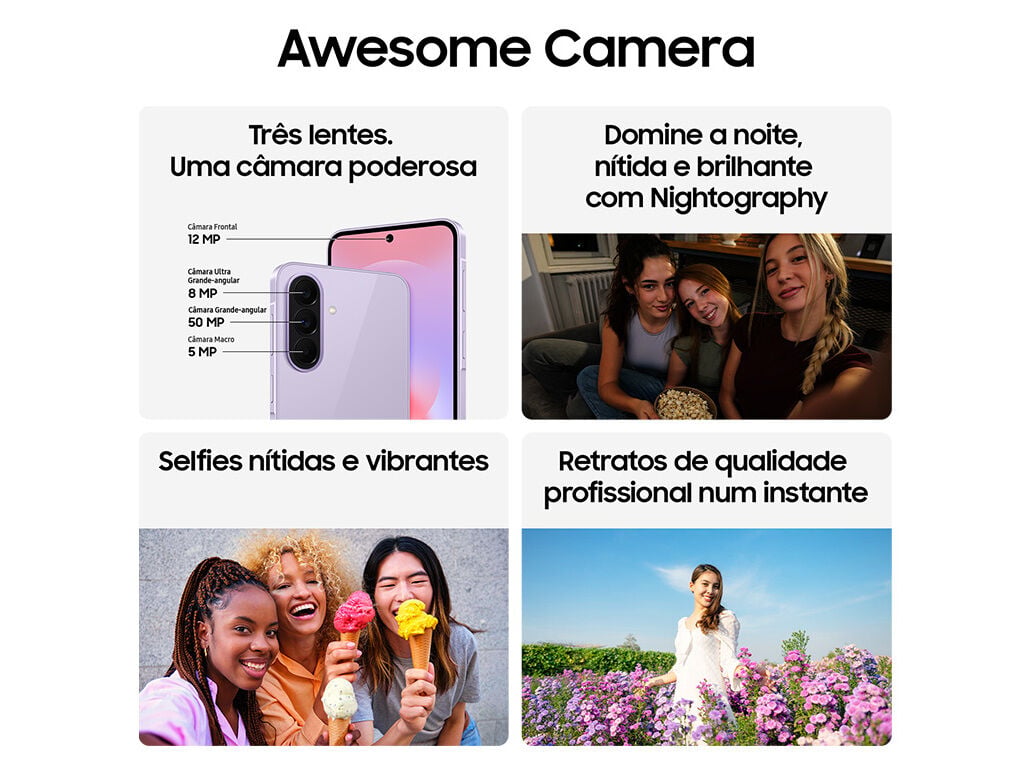SMARTPHONE SAMSUNG GALAXY A37 5G 128GB BRANCO image number 4