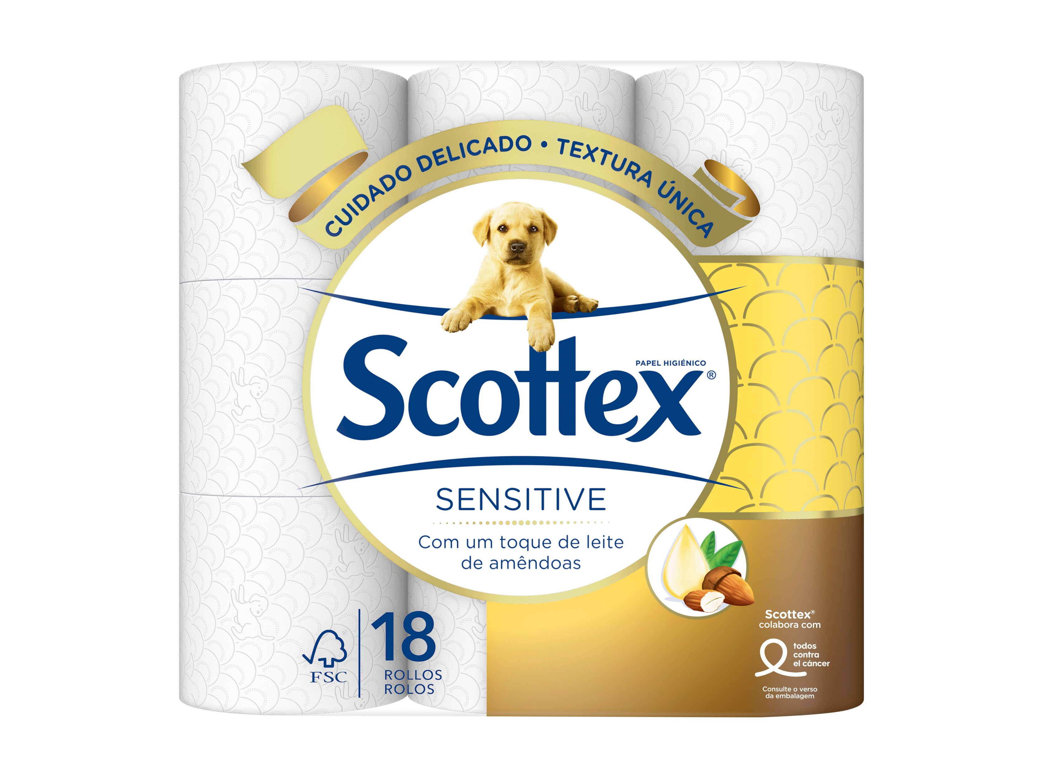 PAPEL HIGIENICO SCOTTEX SENSITIVE 18R image number 1